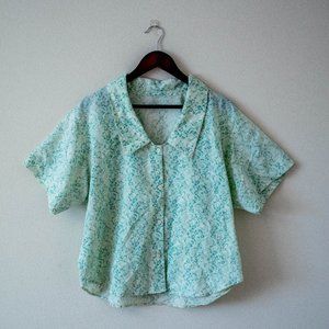 HANDMADE VINTAGE CROPPED BLOUSE